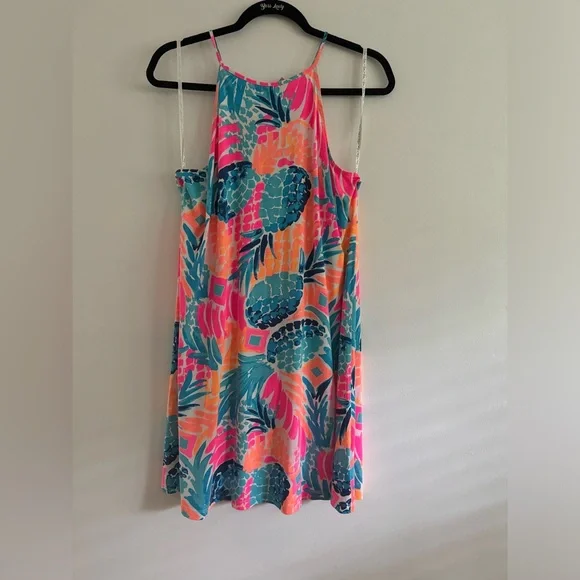 Lilly Pulitzer Margot Swing Dress - Pineapple Print || SZ M - Picture 2 of 7